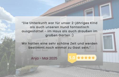 Huttenrode House | Haus Asgard - Komfortable Ferienwohnung für Familien mit Hund