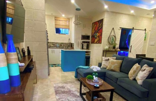 Boarded Hall Apartment | Have fun with the whole family at this stylish place with smart home features