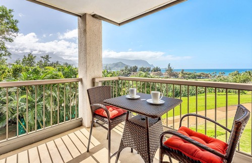 Princeville Condo | HBR Couples Lockoff 7201, Ocean View, Quiet Location, Add'l Resort Fees