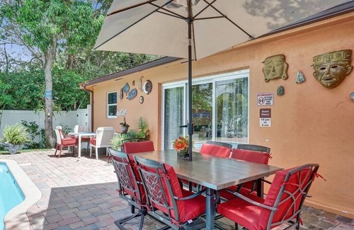 Hallandale Beach Villa | Heated Pool Elegant Family Home 10 Min to Beach