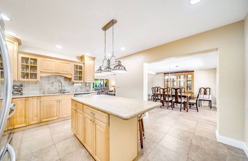 Garden Isles House | Heated Pool & Hot Tub! WaterFront+1 Mile To Beach!