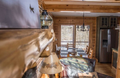 Saugatuck Cabin | Heavenly 7 Retreat -Rustic Luxury Cozy Cabin - Kingfisher Cove