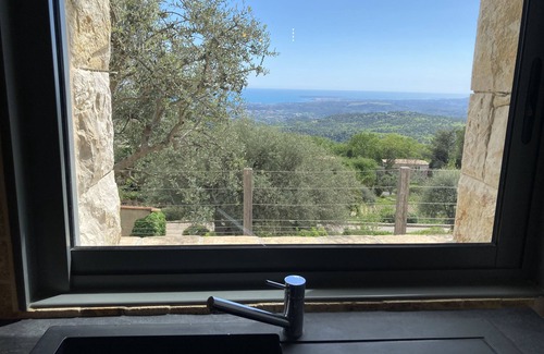 Vence House | Heights of Vence, panoramic sea view, heated swimming pool, Spacious Home 5*