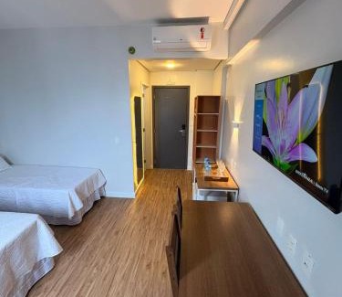 Gonzaga Hotel | Helbor Stay Gonzaga - Suíte moderna a 5 min da praia