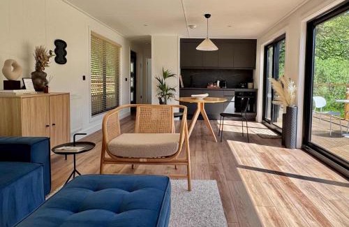 Market Drayton House | Heron - Luxurious Off-Grid Eco Cabin with River views