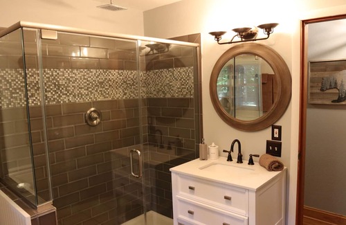 Candler Cabin | Hidden Gem, 30 ft from Creek, Hot Tub, Outdoor Fire Pit, Fireplace, Pet Friendly