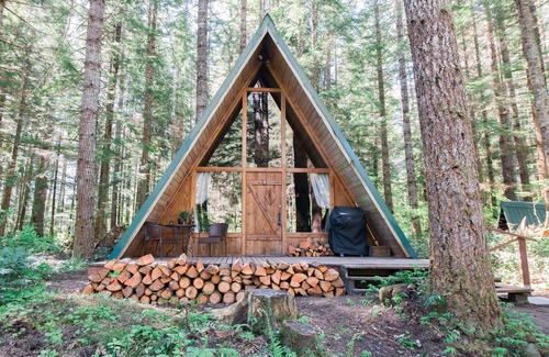 Ashford Cabin | Hidden Gem! Modern A-frame in wooded wonderland