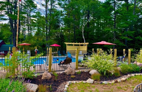 Chestertown House | Hide-A-Way Cabin, Pool & AC, Authetic Adirondack Cabin Steps from Loon Lake