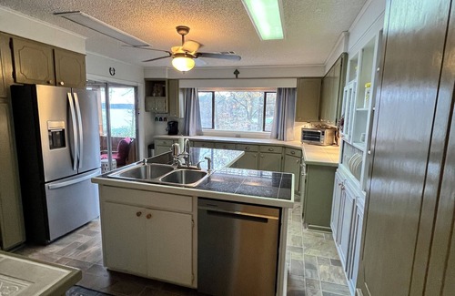 Farmerville House | Hideaway Cove - Lots of space, air hockey table, screened porch, Fishing Dock
