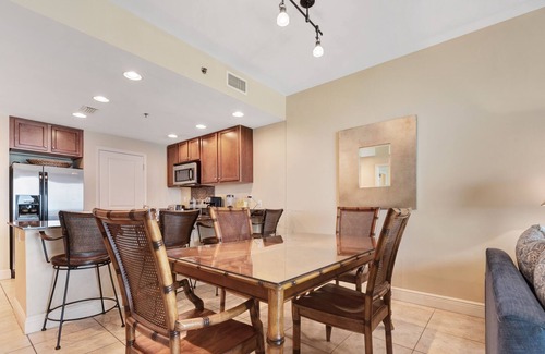 Panama City Beach Condo | High-rise beachfront condo with Gulf views, hot tub, pool & beach chair service