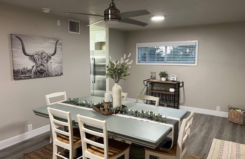 Hildale House | Hildale Haven A with hot tub, fire pit and views.