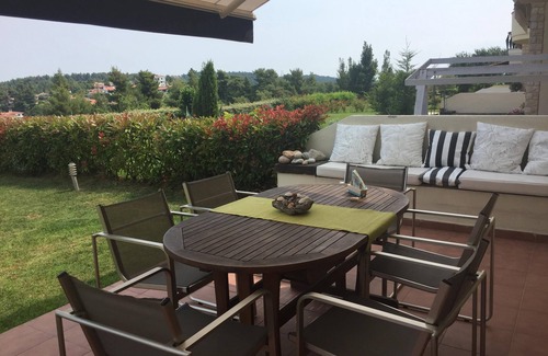 Siviri Villa | Hill summer villa is surrounded by pine tree forest. Access to private beach