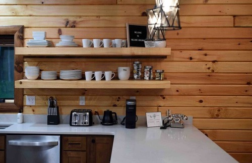 McHenry Cabin | Hillside Hideaway · NEW! Indoor Pool, Hot Tub, Fire Pit, & EV Charger
