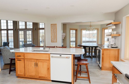 Rome City House | Hilltop Haven + Arbor Island | 5BR/4BA | Hot Tub, Fire Pit, Pier, Kayak/SUP