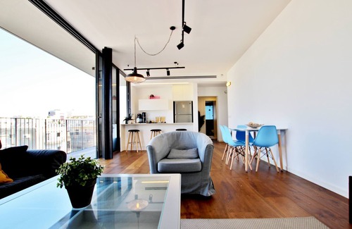 Tel Aviv Apartment | Hilton Beach new Spectacular 2BR Terrace