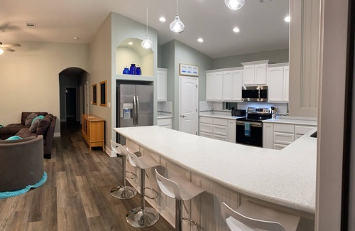 Crystal Beach House | Hippo Hut, A TX Beach Vacation home. 3 bedroom 2 bath home with a bonus bunk room. Sleeps 11. The
