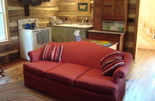 Amherst Cabin | Historic cabin with beautiful view of the Blue Ridge Mountains.