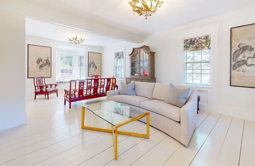 East Sandwich House | Historic Cape home with private pool, tennis court, summer kitchen, & game barn