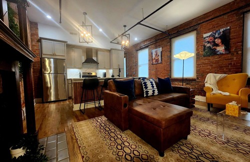 Over-the-Rhine Condo | Historic Charm + Modern Comfort Free onsite Parking! Superfast WiFi