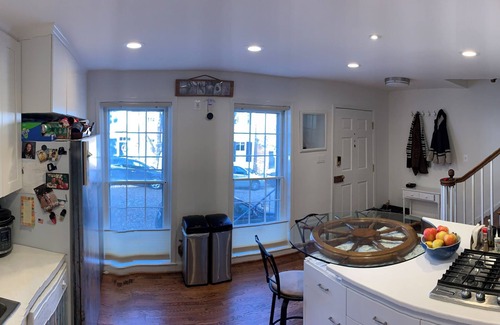 Old Town Alexandria House | Historic cobblestone street Captain's Row townhouse