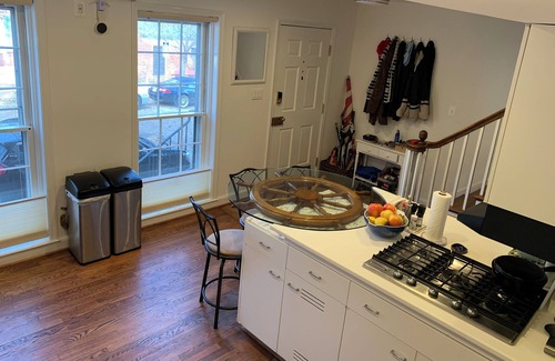 Old Town Alexandria House | Historic cobblestone street Captain's Row townhouse