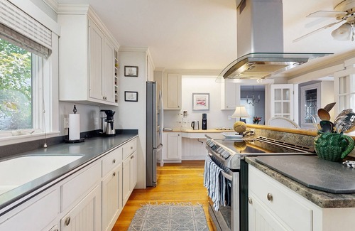 Camden House | Historic home steps from the harbor with enclosed porches & gorgeous deck