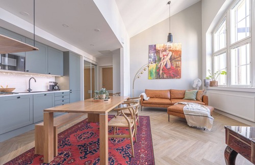 Kuopio Apartment | Historical 1BR Penthouse with Sauna