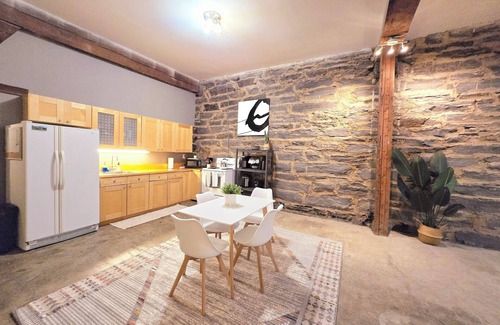 Central Business District Apartment | Historical spacious loft DNTN/pets/parking Ext Stays. 8mins hospitals & Colleges