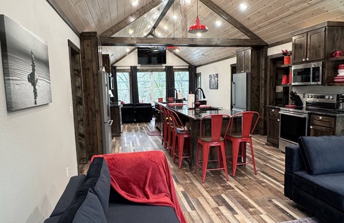 Muse Cabin | Hit the trail from the property! Game room, fire pit and 4 king suites