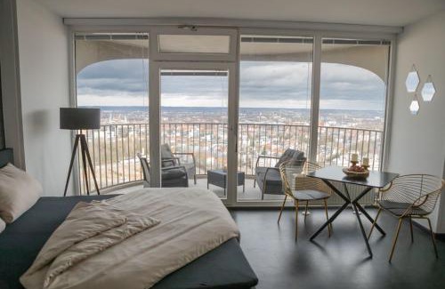 Antonsviertel Apartment | Hohes Apartment mit Weitblick über Augsburg