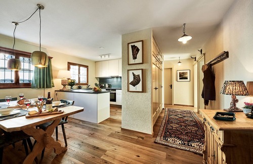 Klosters-Serneus Apartment | Holiday Apartment "Serina" with Mountain View, Terrace & Wi-Fi