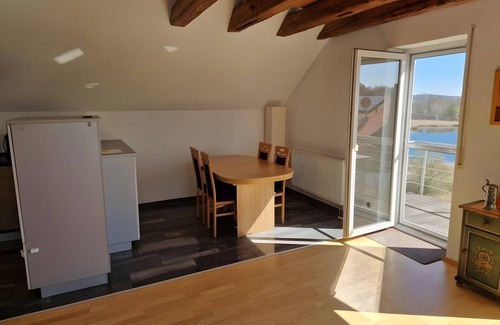 Bad Schussenried Apartment | Holiday Apartment 'Goelz' with Lake View, Wi-Fi and Air Conditioning