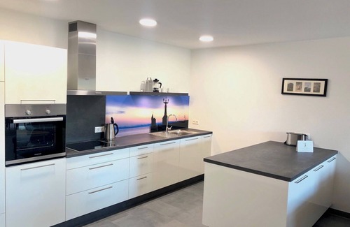 Meßkirch Apartment | Holiday Apartment "Bodensee" with Terrace, Shared Garden & Swimming Pond