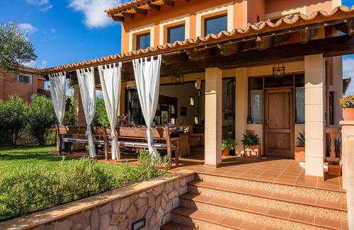Son Serra de Marina House | Holiday Home "Estrella" with Sea View, Mountain View, Garden