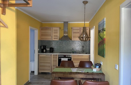 Wunsdorf House | Holiday Home 'Specht' with Private Terrace, Private Garden and Wi-Fi
