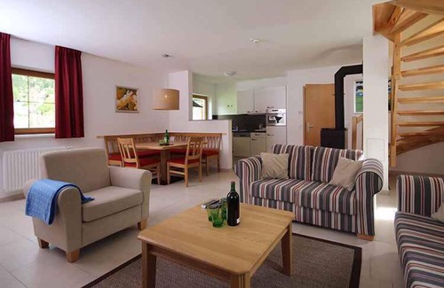 Obertraun House | Holiday home with indoor pool, spa, children's playground and a private sauna in the holiday village