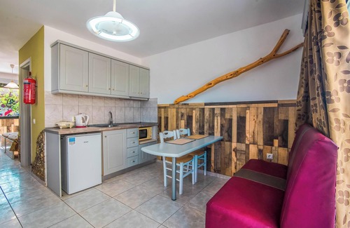 Arillas Apartment | Holiday Studio 'Mirage Arillas Studio Type A10' next to Beach with Balcony, Shared Pool & Wi-Fi