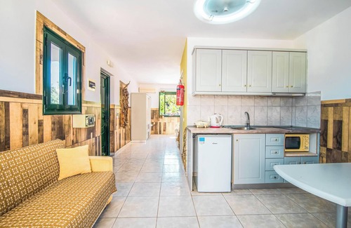 Arillas Apartment | Holiday Studio 'Mirage Arillas Studio Type A10' next to Beach with Balcony, Shared Pool & Wi-Fi