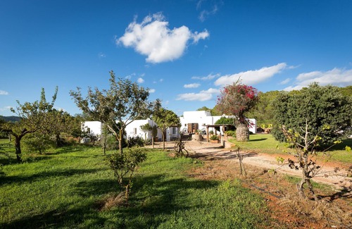 Santa Eulalia del Rio Cottage | Holiday Villa (Up to 14 people): Two secluded old farm houses beatifully restored (rented as one). Private Multisport court, pool - Santa Eulalia del Rio