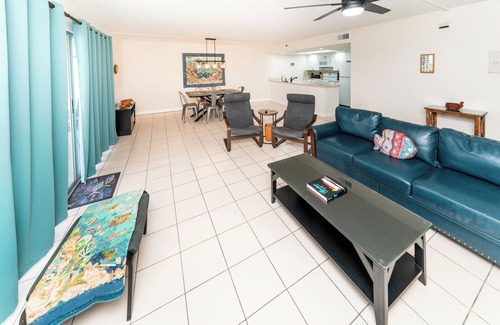 Indian Shores Condo | Holiday Villas III- 408 Coastal Comfort with Waterway Views-Steps to the Gulf