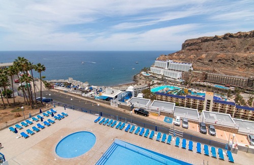 Taurito Apartment | Holidays 'Stunning Sunset Ocean View' with Sea Views, Shared Pool and Wi-Fi