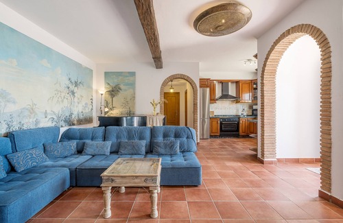 Otivar House | Home "Cortijo La Alberquilla" with Mountain View, Sea View, Pool, Wi-Fi, Terrace & Garden