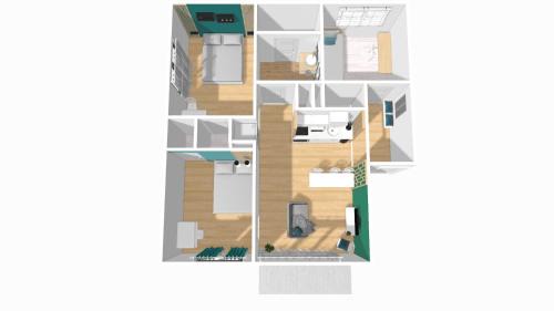 Secteur 3 Apartment | HOME GANUSHA COSY 3 CHAMBRES PARKING GRATUIT BALCON