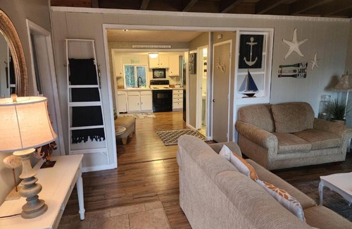Lincoln City House | Home Near the Lake with beautiful wood burning fireplace