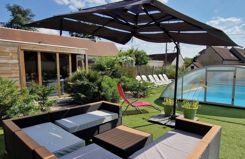 Mosnes House | Homerez - Amazing house for 8 ppl. with swimming-pool, spa and garden at Mosnes