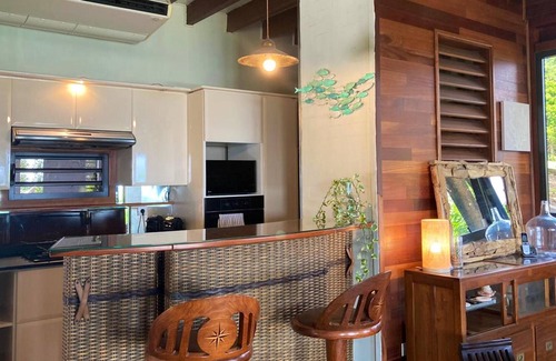 Le Robert House | Homerez - House for 10 ppl. with swimming-pool, sea view and garden at Le Robert