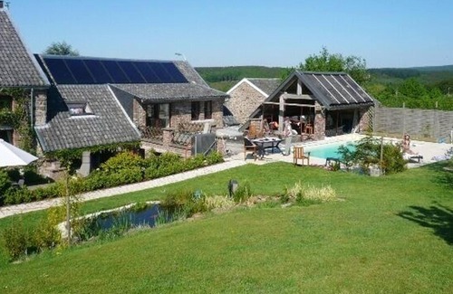 La Reid House | Homerez - House for 9 ppl. with swimming-pool, sauna, jacuzzi and spa at Theux