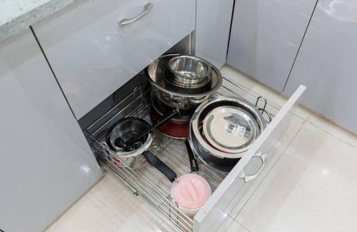Vasundhara Apartment | Homlee-Vasundhara 2BHK Flat- kitchen-Parking-Lift