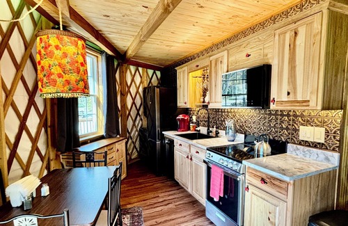 Shenandoah House | Hootie Owl Yurt - Shenandoah VA - Hot tub, Firepit, Wood buning stove, wifi