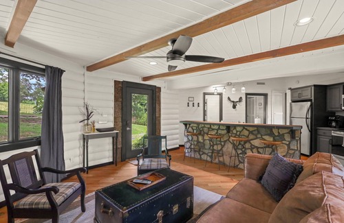Boone Cabin | Hot tub! Bunks! Fireplace! Close to Downtown Boone and Skiing! Dog Friendly!